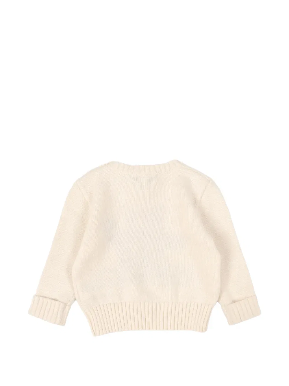Свитер с принтом медведя Polo Ralph Lauren Kids, нейтральный — фото 2