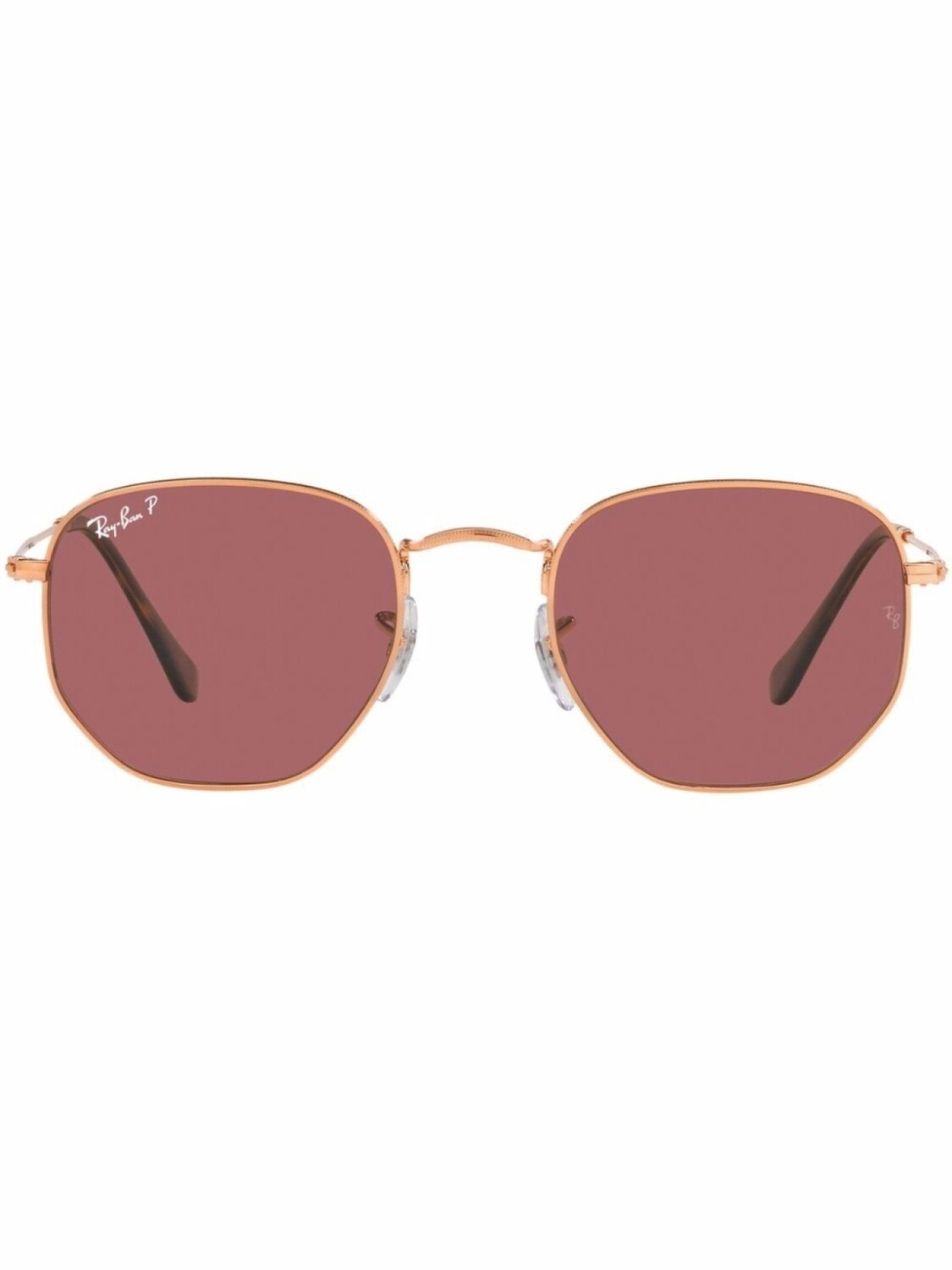 

Ray-Ban солнцезащитные очки в геометричной оправе, золотой