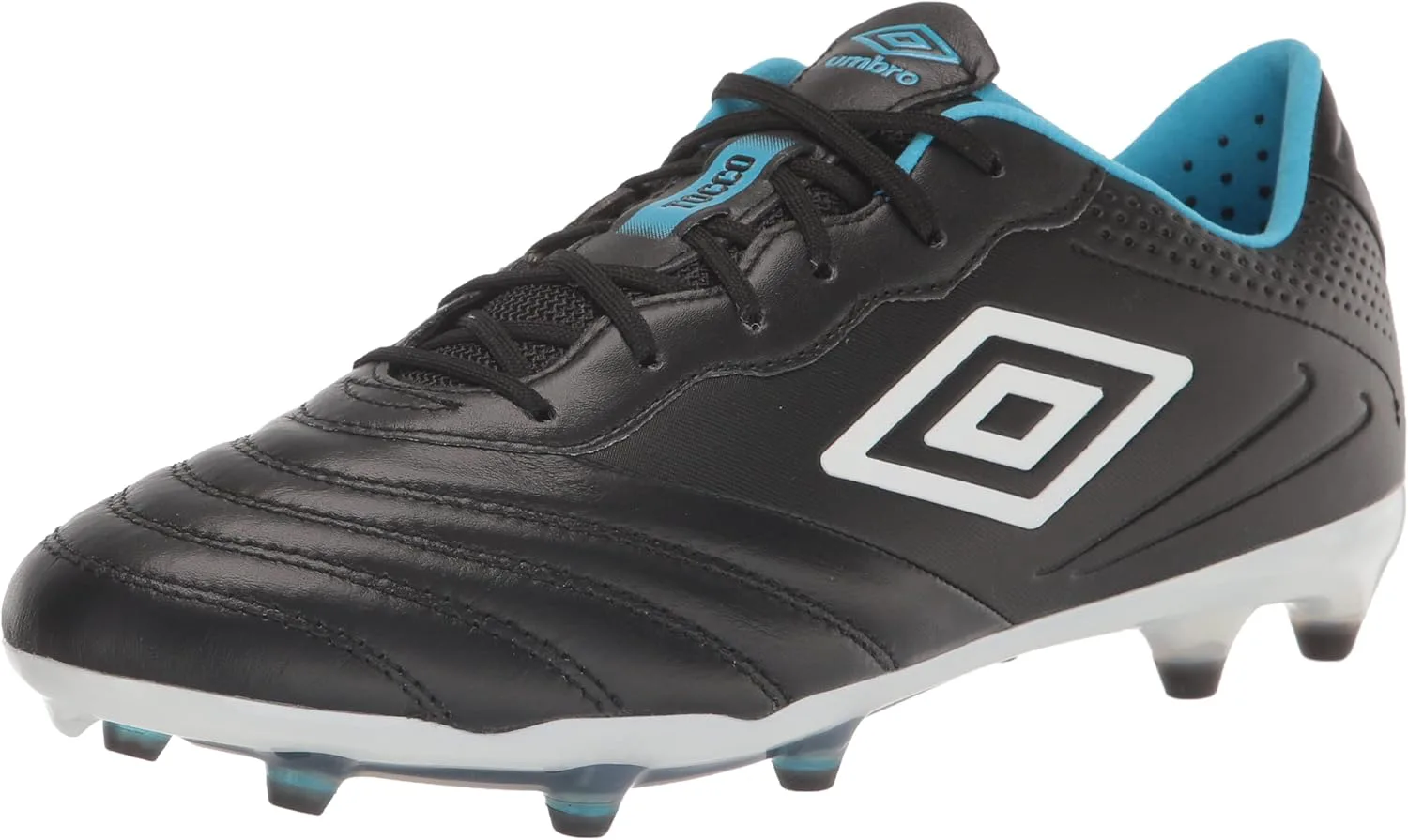 Мужские футбольные бутсы Umbro Tocco 3 Pro FG, черный/белый/синий — фото 2