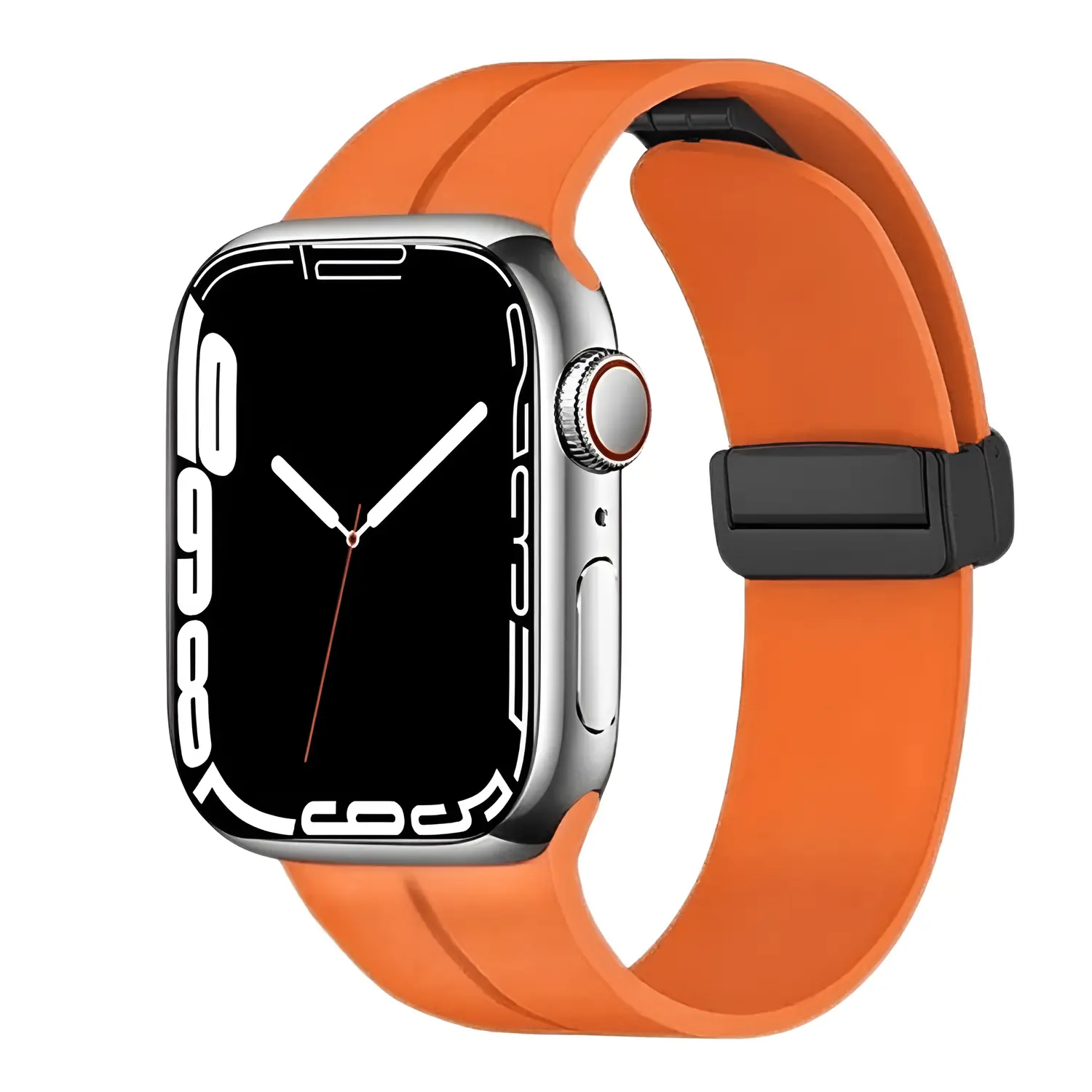 

Zhongwo Часы Strap Apple Compatibility Silicone Material 49mm, Orange Red