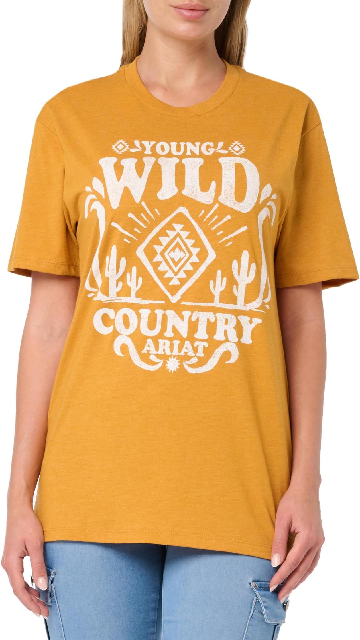 

Футболка Ariat Wild Country T-Shirt, цвет Beige/Khaki