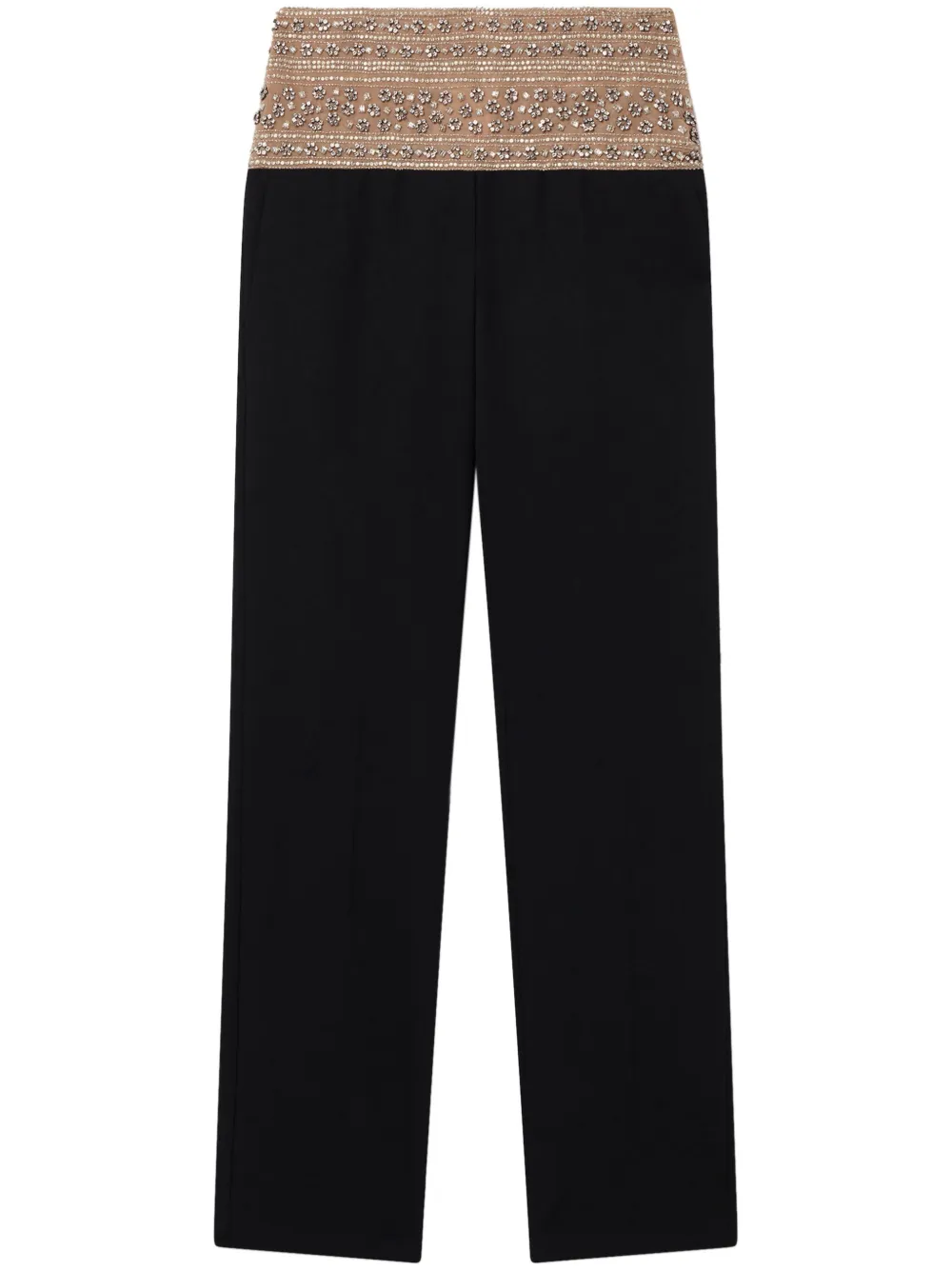 

Шерстяные брюки с кристаллами STELLA MCCARTNEY, черный