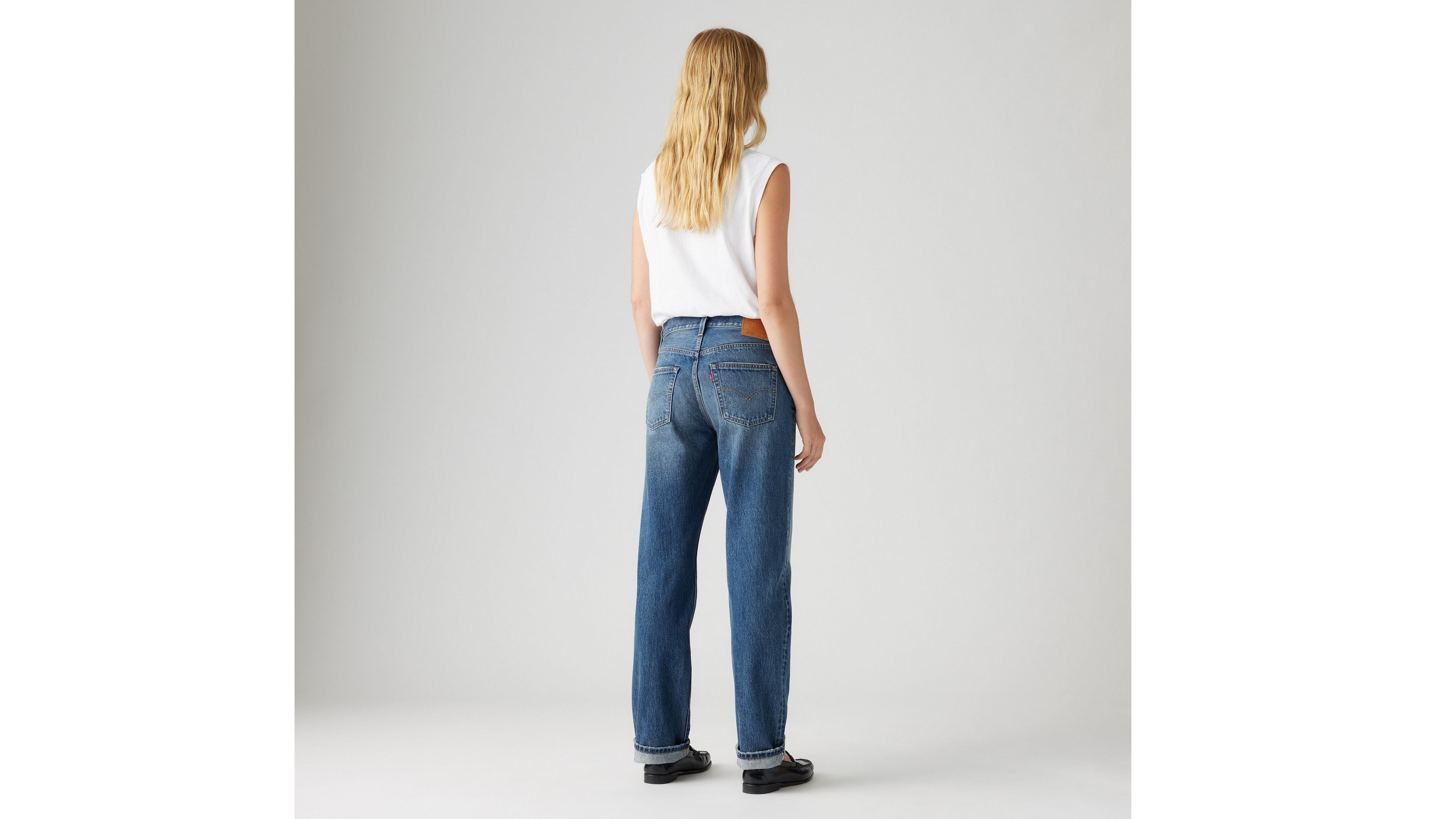 Женские джинсы 501 90-х годов Selvedge Levi's, цвет Get On Board - Medium Wash — фото 2