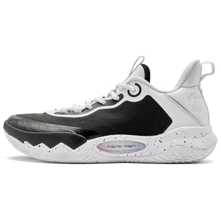 

Баскетбольные кроссовки Basketball Shoes Men Low-Top White/Black Qiaodan