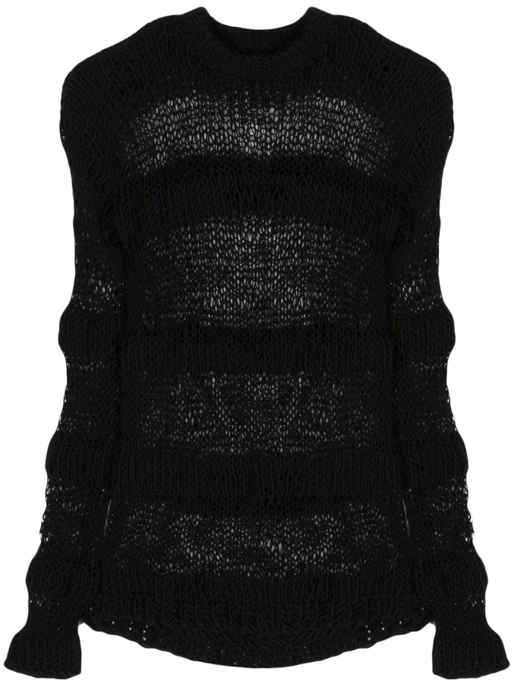 

Полосатый джемпер рыхлой вязки HELIOT EMIL, черный