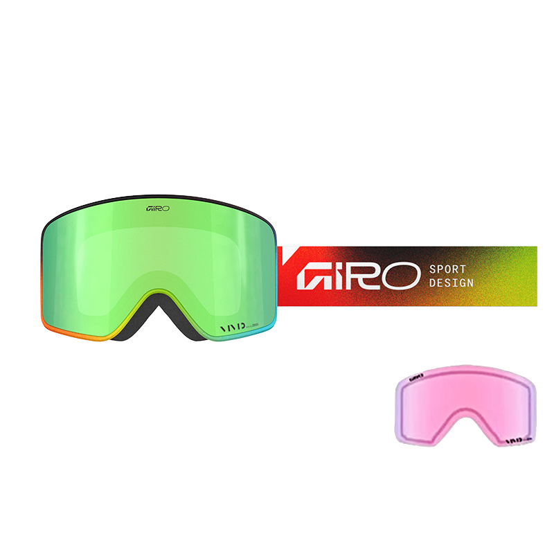 

Антизапотевающие ветрозащитные унисекс лыжные очки METHOD GIRO, [26 New Arrival]зеленый желтый белый Logo Main 27% Sub 58%