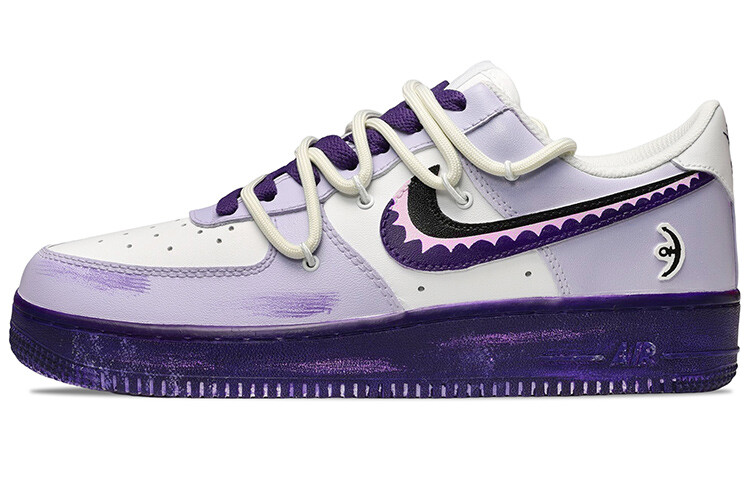 

Кроссовки Nike Air Force 1 Skateboard Shoes Women's Low-Top Purple White