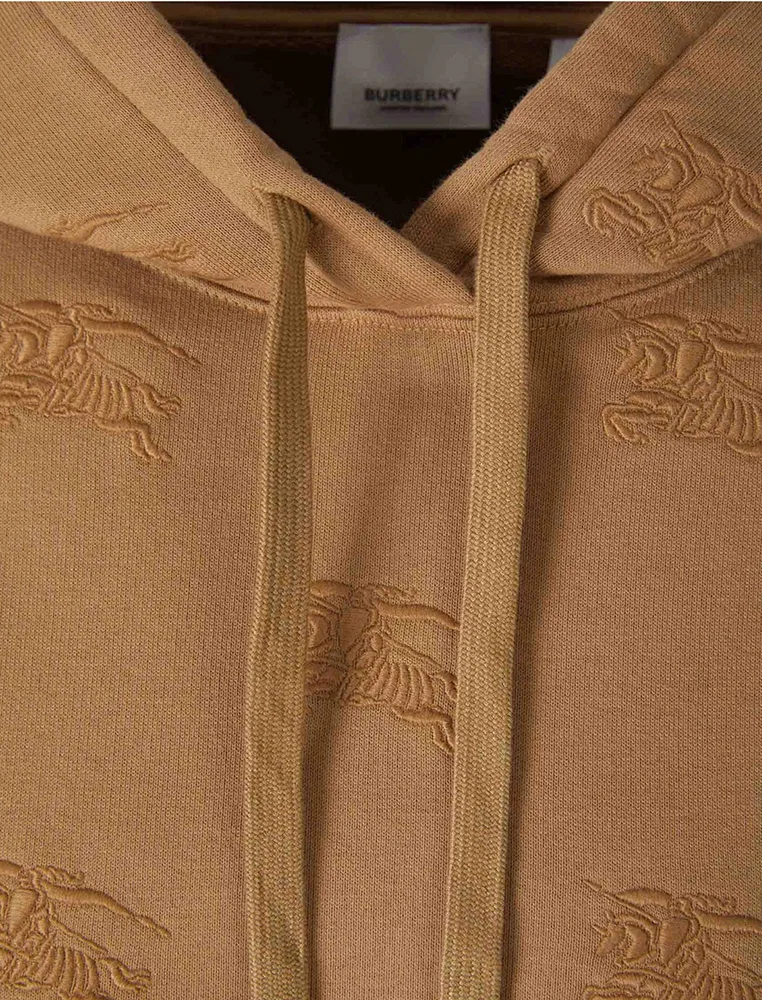 Худи Burberry, вышивка EKD, верблюжий, коричневый — фото 3