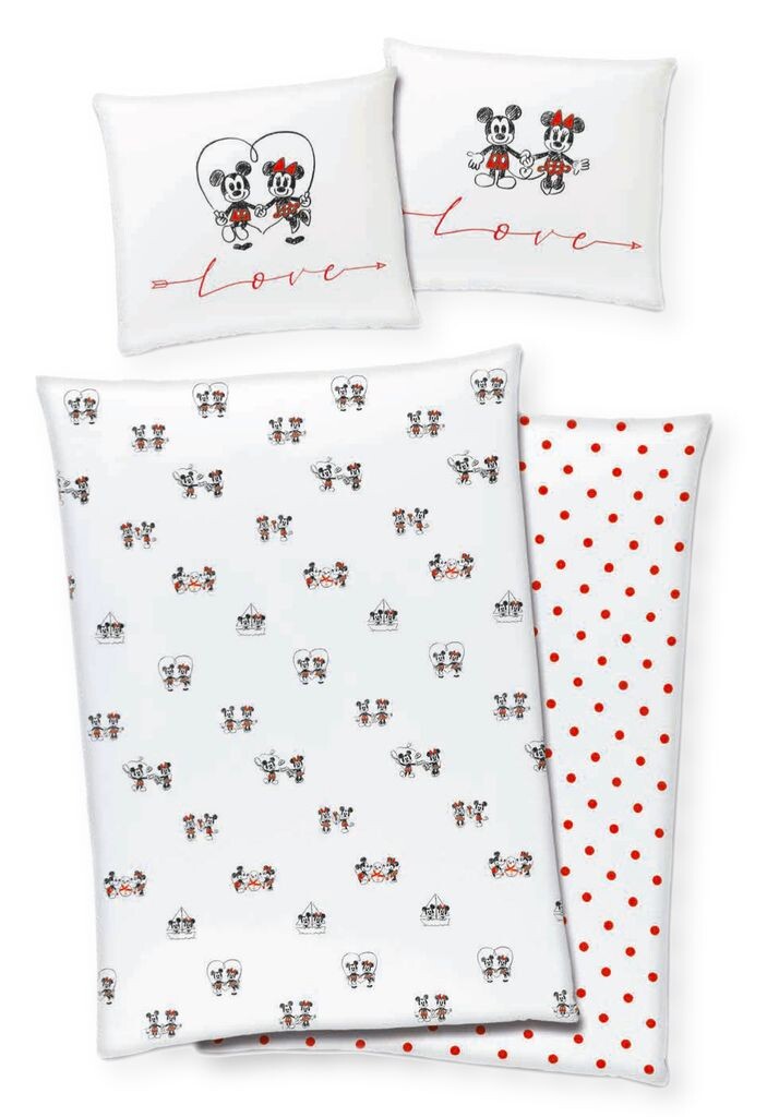 

Постельное белье Disney Mickey & Minnie Mouse 80х80 + 135х200 см 100% хлопок на молнии