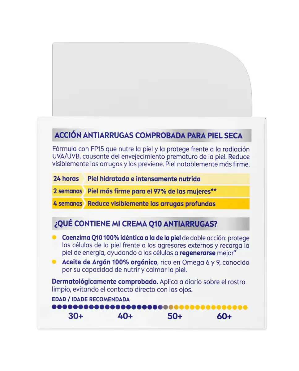 Крем для лица SPF15 NIVEA Дневной Q10 Power Экстра Питательный Анти-купероз — фото 3