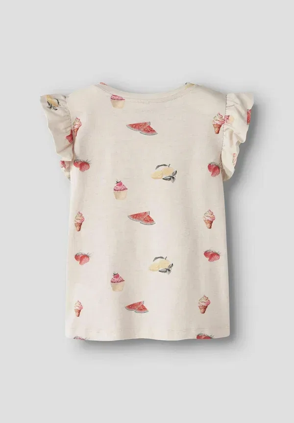 Футболка Name It Nmfjoviner ss top box print t-shirt, цвет пейот-меланж — фото 2