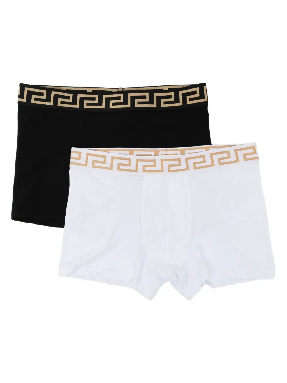 Боксеры с геометрическим принтом (набор из двух штук) Versace Kids, белый