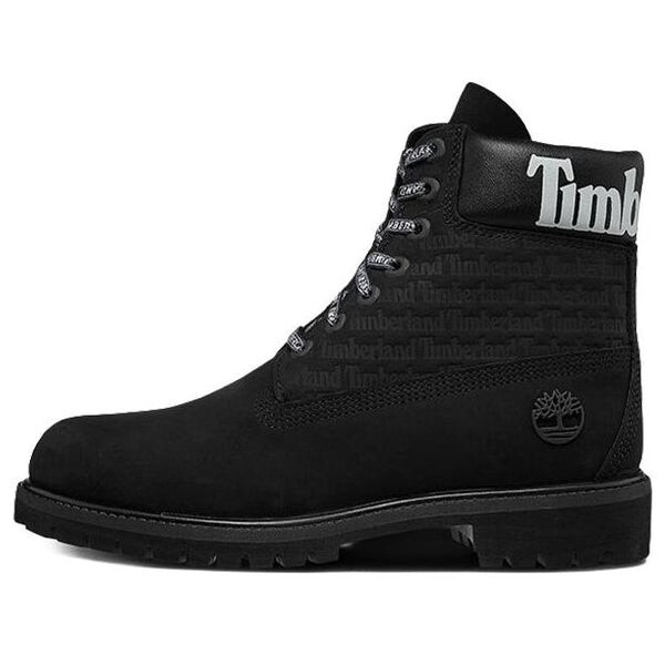 

Кроссовки 6-inch premium logo wide-fit boots 'black nubuck' Timberland, черный