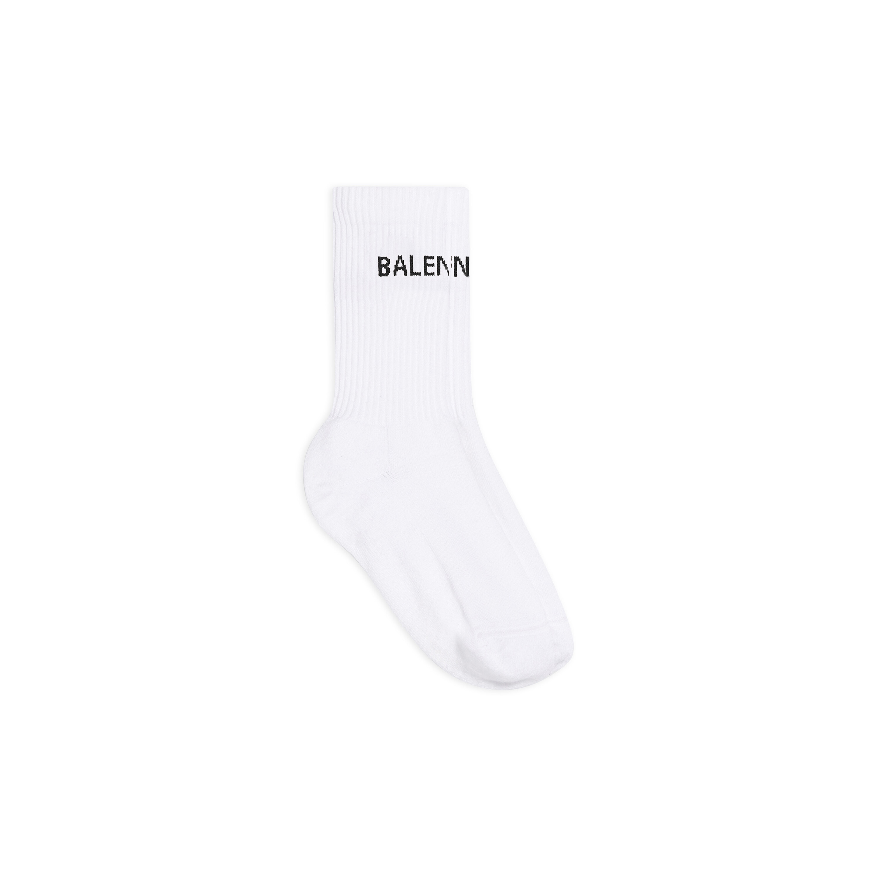 

Носки с логотипом Balenciaga из белой и черной губки с принтом, белый