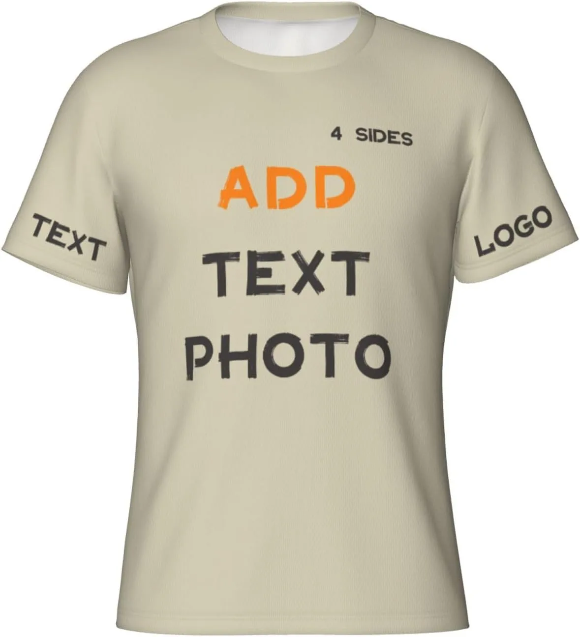 

Футболка Custom с принтом на 4 сторонах