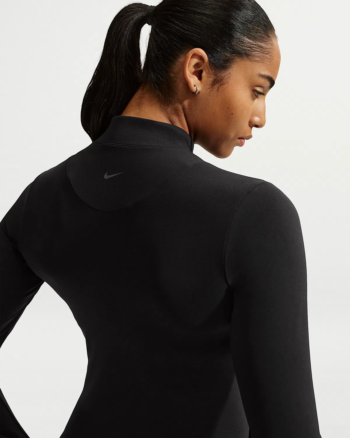 Женская куртка Nike Zenvy Dri-FIT на молнии, Black/Cool Grey — фото 2
