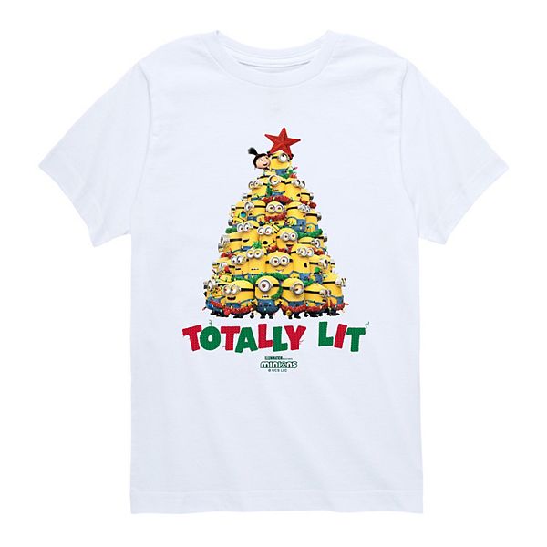 

Футболка с принтом "Minions Totally Lit Christmas Tree" для мальчиков 8-20 Licensed Character, White