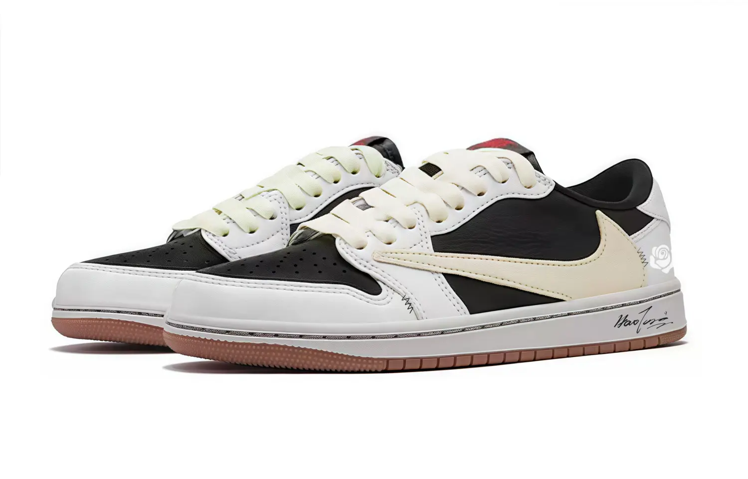 Кроссовки Air 1 Vintage Unisex низкие Jordan, черный/белый — фото 3