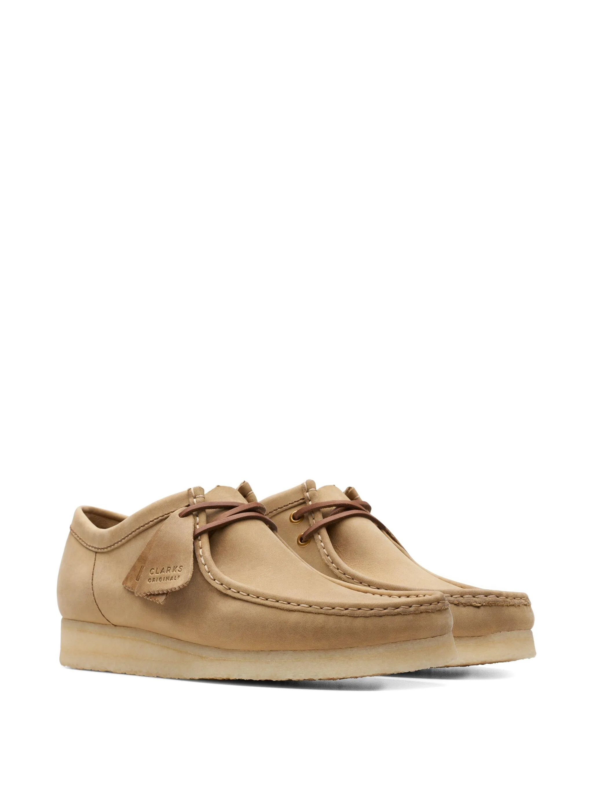 Лоферы Wallabee Leather Clarks Originals, коричневый — фото 2