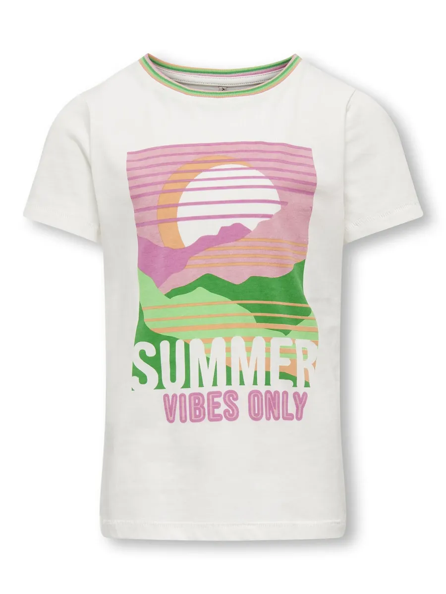 

ФУТБОЛКА KIDS ONLY "KOGJULIE FIT S/S SUMMER TOP JRS", цвет Cloud Dancer