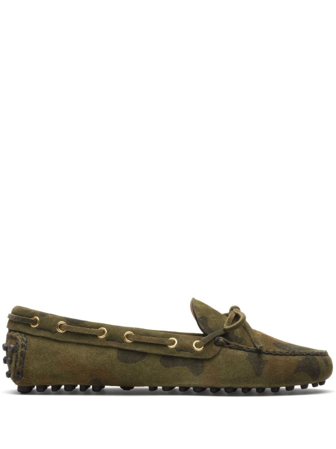 Car Shoe кожаные туфли для вождения, зеленый