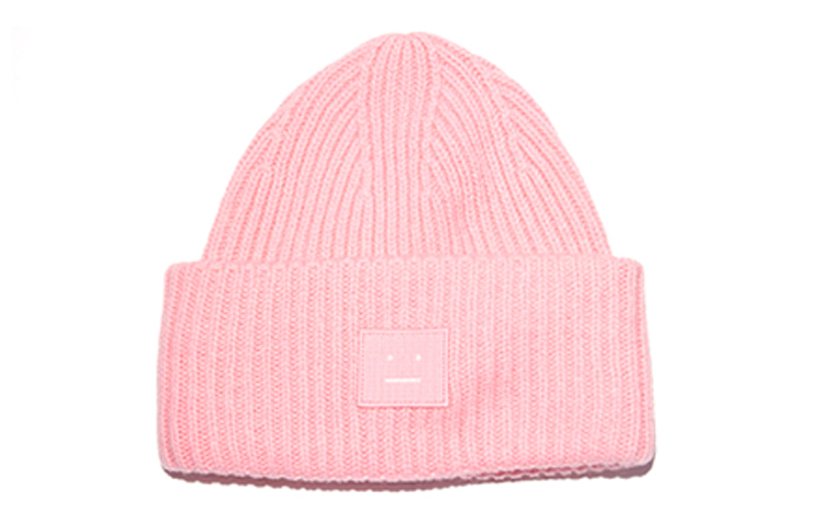 

Acne Studios Вязаная шапка унисекс розовая