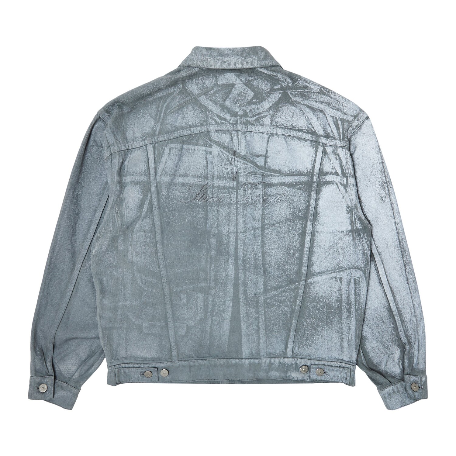 Куртка Supreme x Stone Island Denim Trucker, отражающий — фото 2