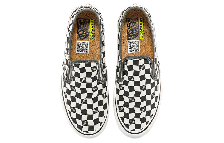 Кеды Vans Slip-On Vr3 Sf Low Tops Casual Skateboarding Shoes Unisex Black White, черный/белый — фото 3