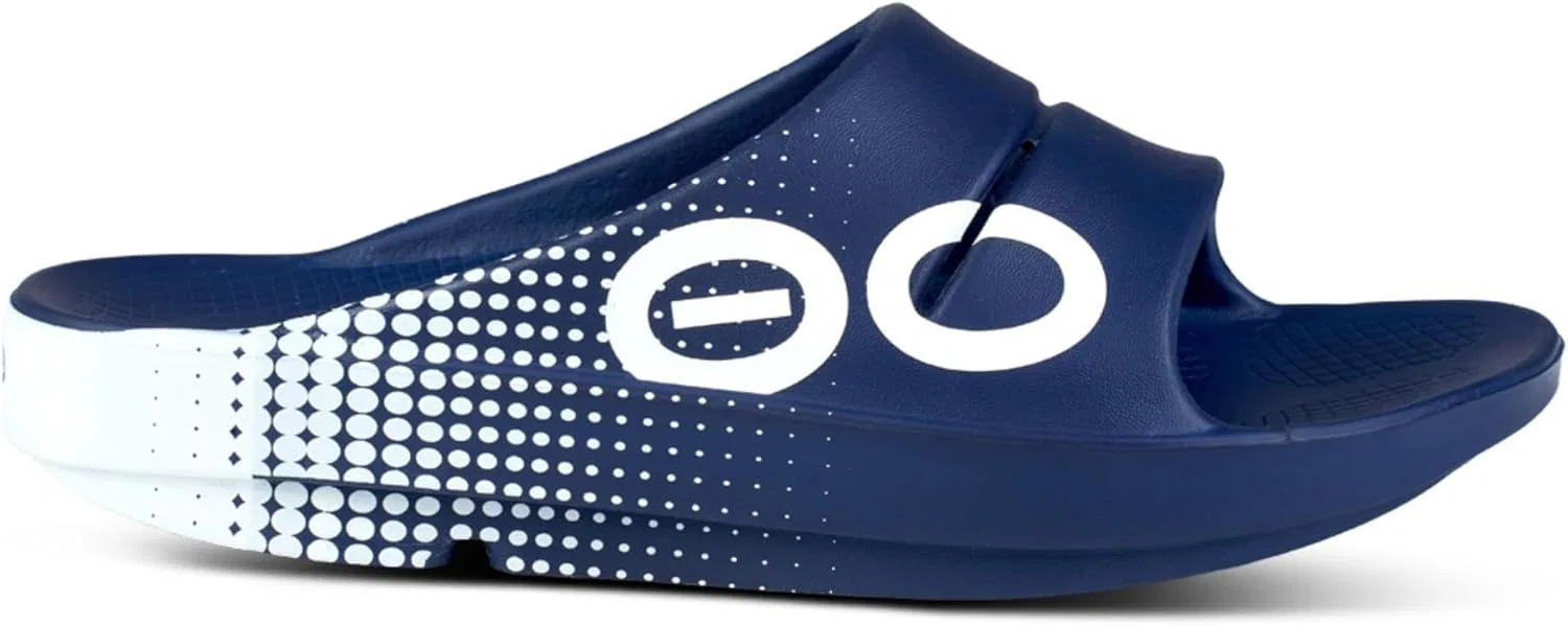 Мужские спортивные и уличные сандалии OOFOS OOcloog, Navy Matrix — фото 4