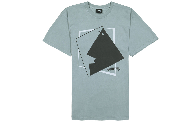 

Футболка мужская Stussy, серо-голубой