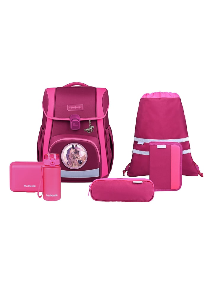 

McNeill Набор школьных принадлежностей Bravo из 8 предметов, цвет ягодный