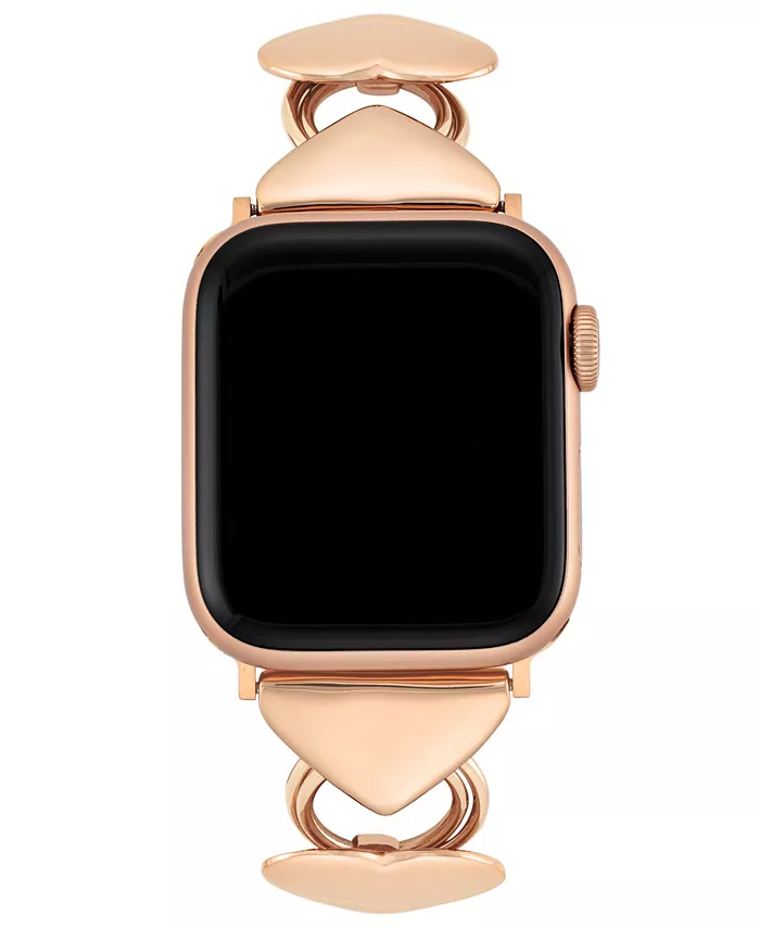 

Женский браслет с металлическими звеньями в форме сердца для Apple Watch 42 мм (только Series 1-3) и 44/45/46/49 мм (Ultra и Ultra 2) Anne Klein, розовый
