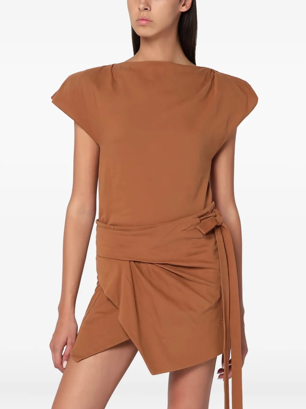 

Платье мини с запахом ISABEL MARANT, коричневый