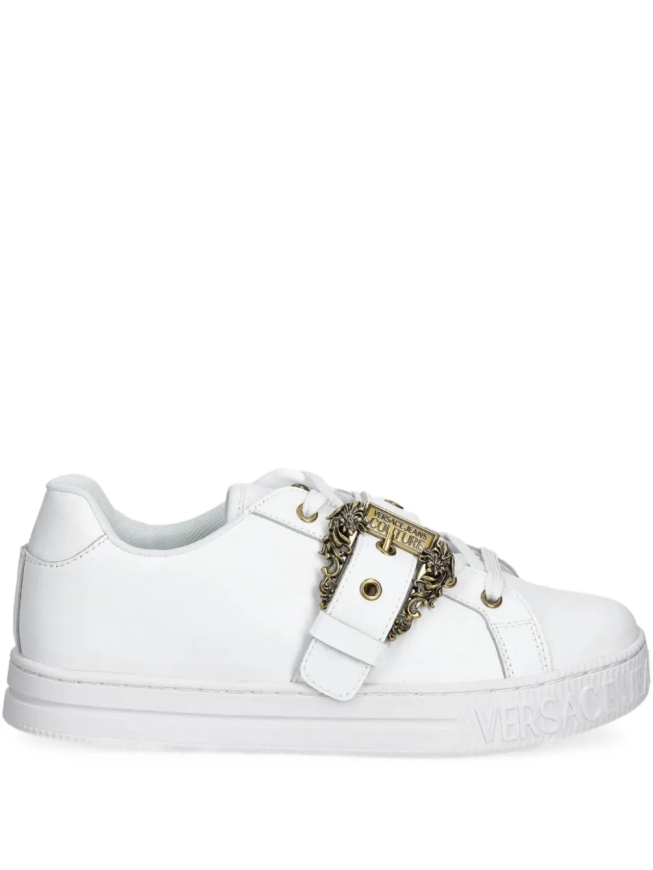 Кожаные кроссовки Versace Jeans Couture, белый