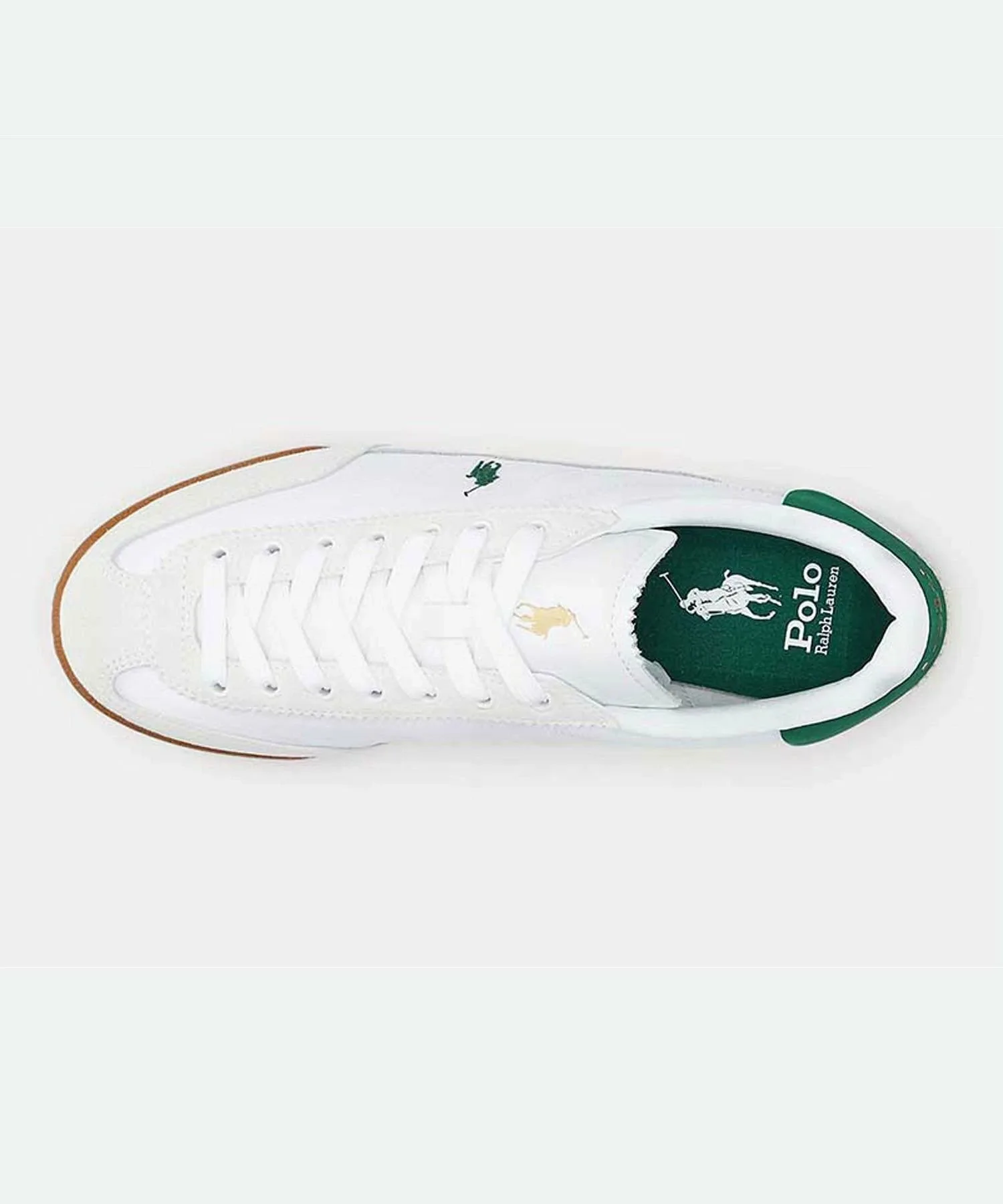 Кроссовки Polo Ralph Lauren RE59 Hester бело-зеленого цвета Polo Ralph Lauren, White Green — фото 3