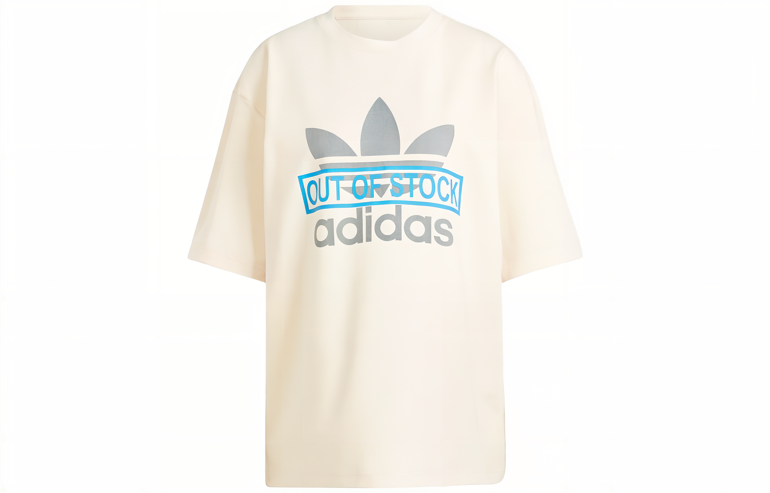 

Футболка с заниженными плечами от Clover X KSENIASCHNAIDER Co branded Series, женская, цвета экрю Adidas Originals, Ecru