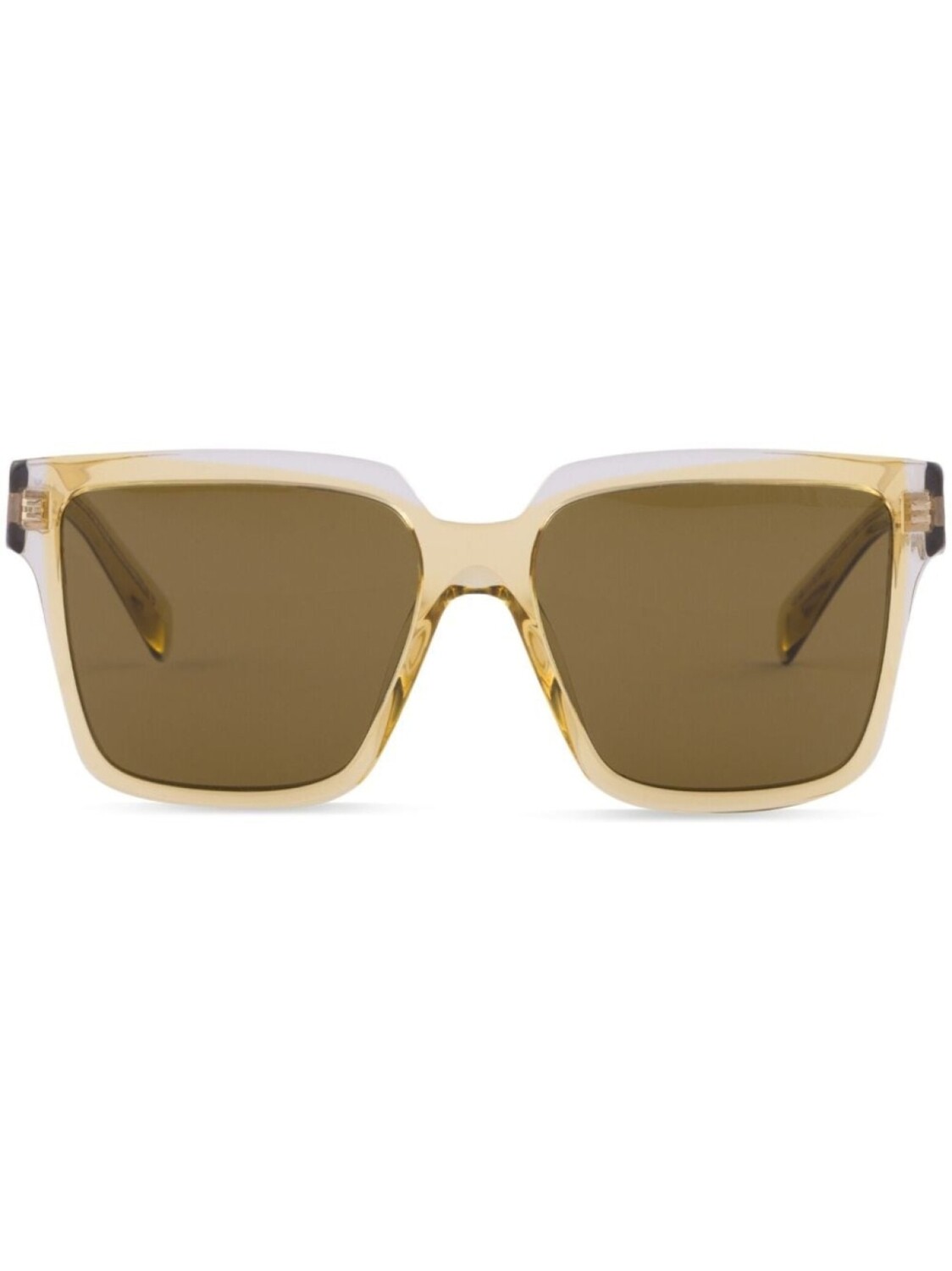 

Prada Eyewear солнцезащитные очки в массивной оправе, коричневый