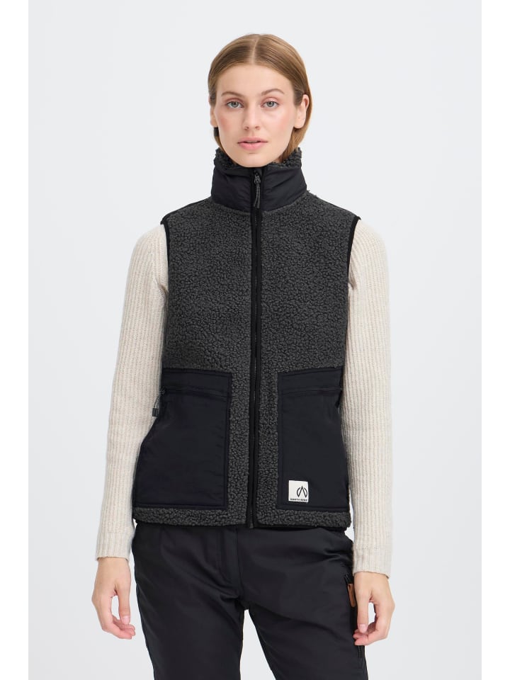 

North Bend Функциональный жилет NBgalan W Teddy Vest серого цвета
