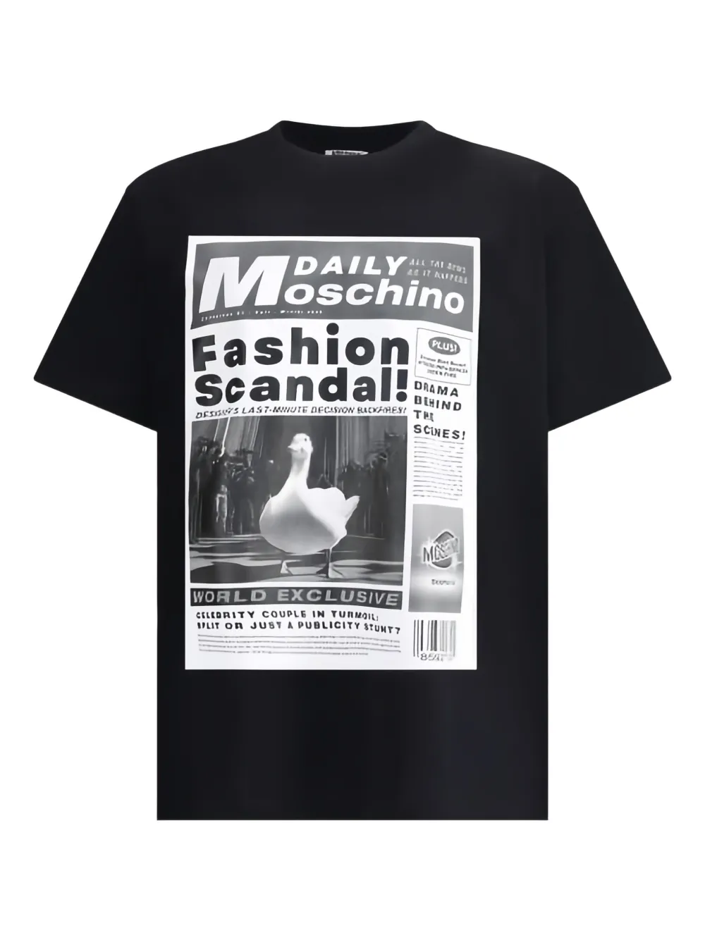 

Футболка с принтом Moschino, черный
