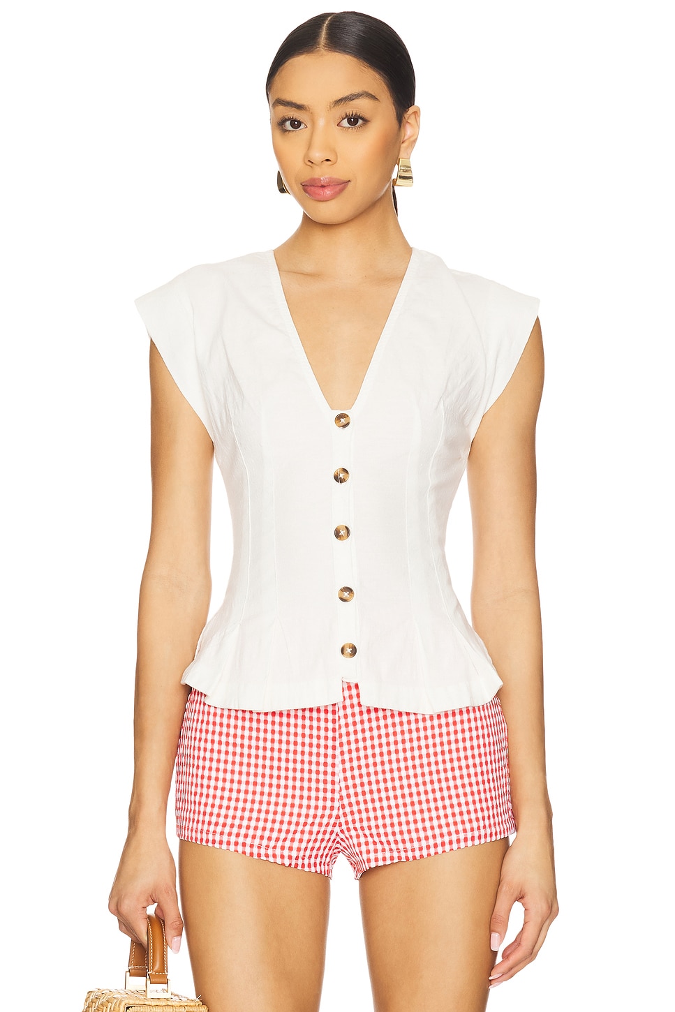 

X revolve жилет dylan от Free People, clean ivory