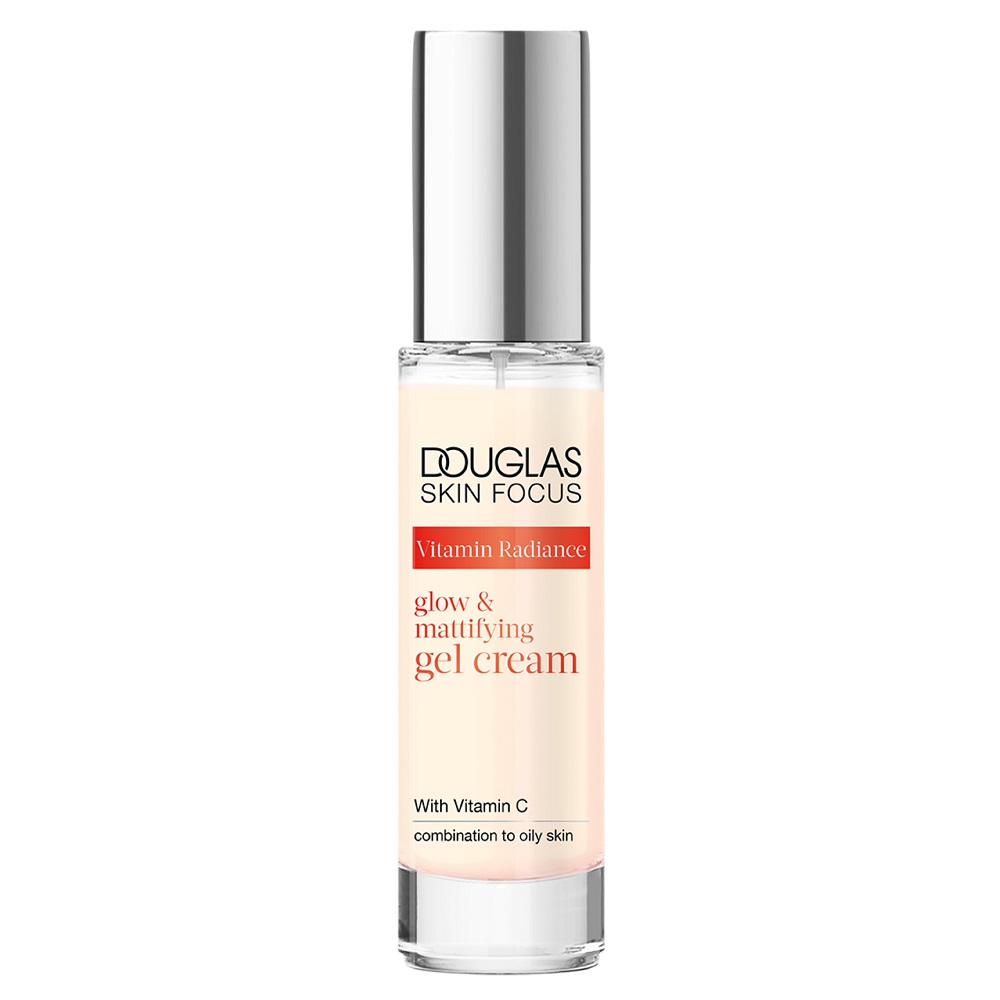 

Гелевый крем для лица, обеспечивающий сияющий и матовый эффект skin focus vitamin radiance glow & mattifying gel cream Douglas Collection, 50 мл