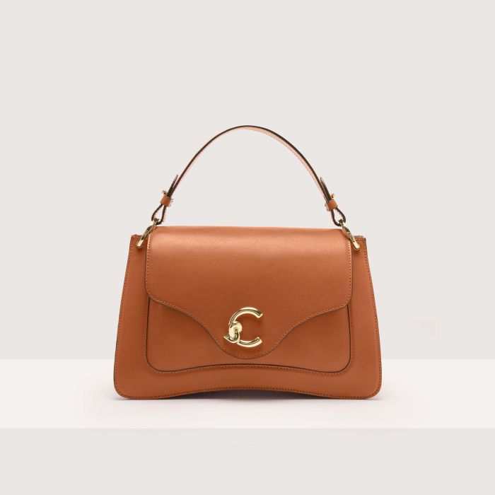 

Сумка top-handle Coccinelle C-Me Calf Cocker medium, цвет Cuir