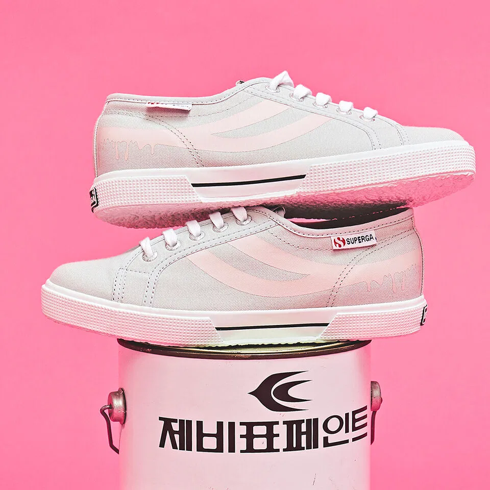 Мужские белые низкие кроссовки Superga x Jevisco 2961 Painted Swallow Tail