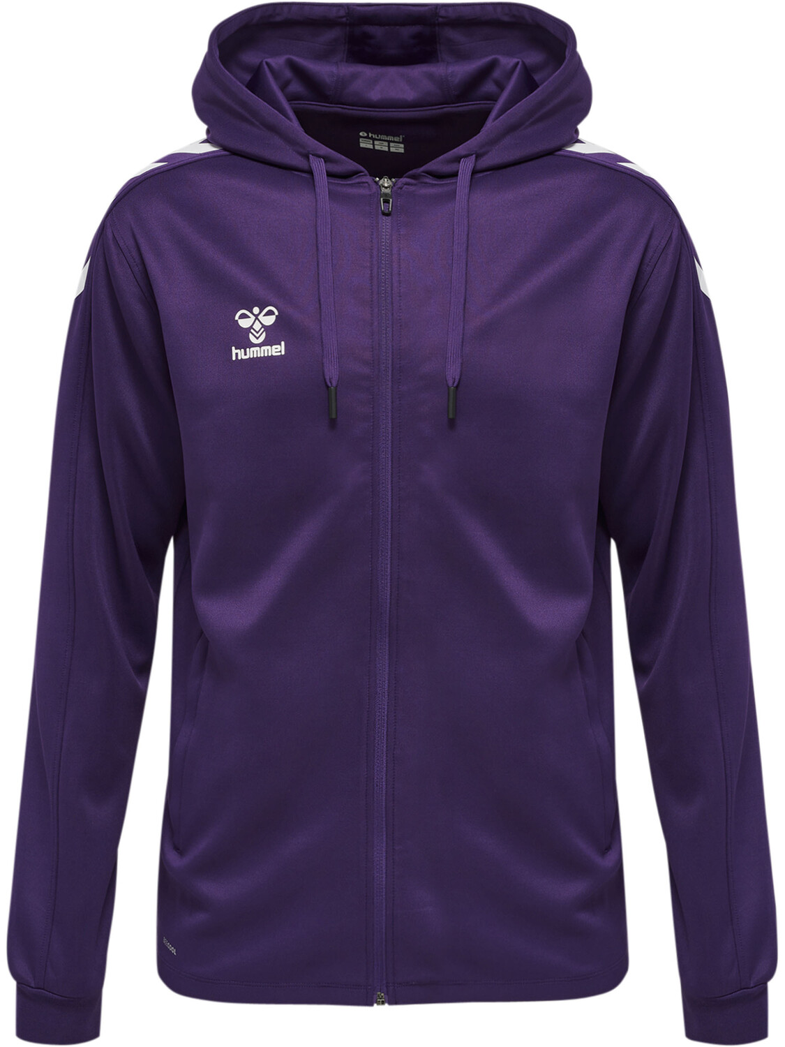 

Толстовка Hummel Hoodie Hmlcore Xk Poly Zip Hood Sweat, цвет ACAI/WHITE