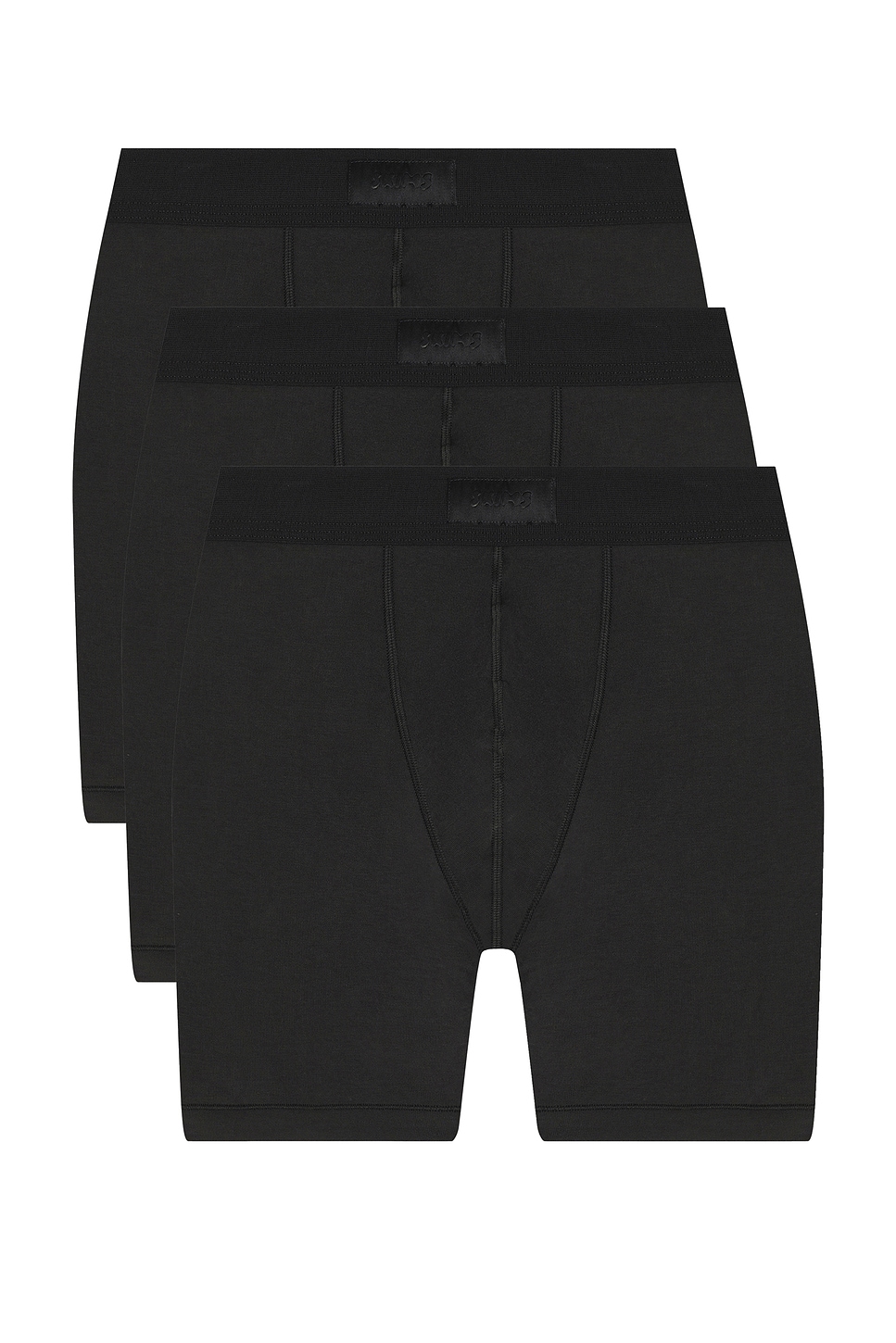 

Хлопковые трусы-боксеры 5" (3 шт) Skims, Onyx