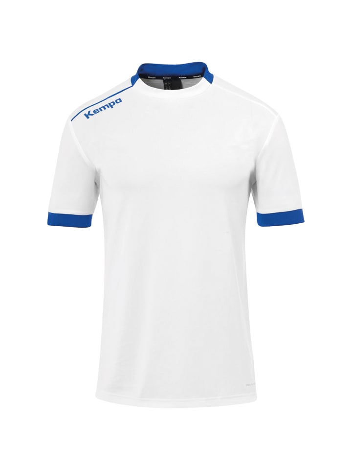 

Футболка ИГРОКА в белом/королевском цвете Kempa