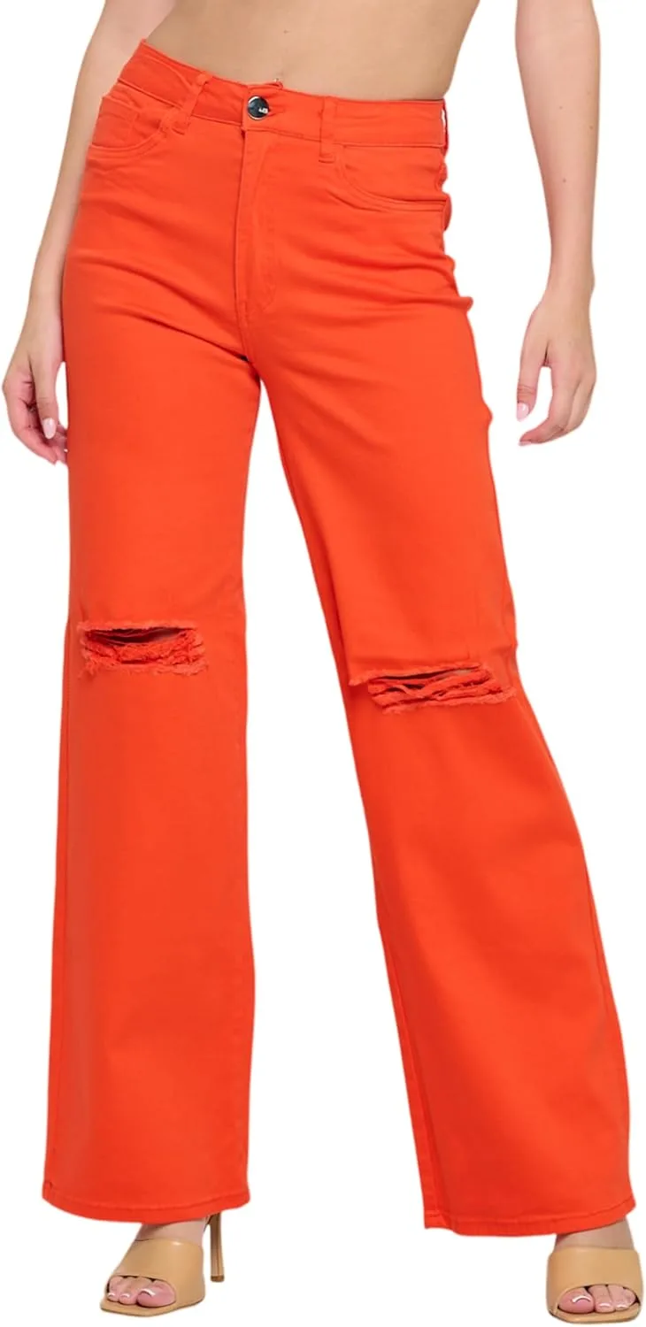 

Fashion-Land джинсы с высокой посадкой, рваные, растягивающиеся