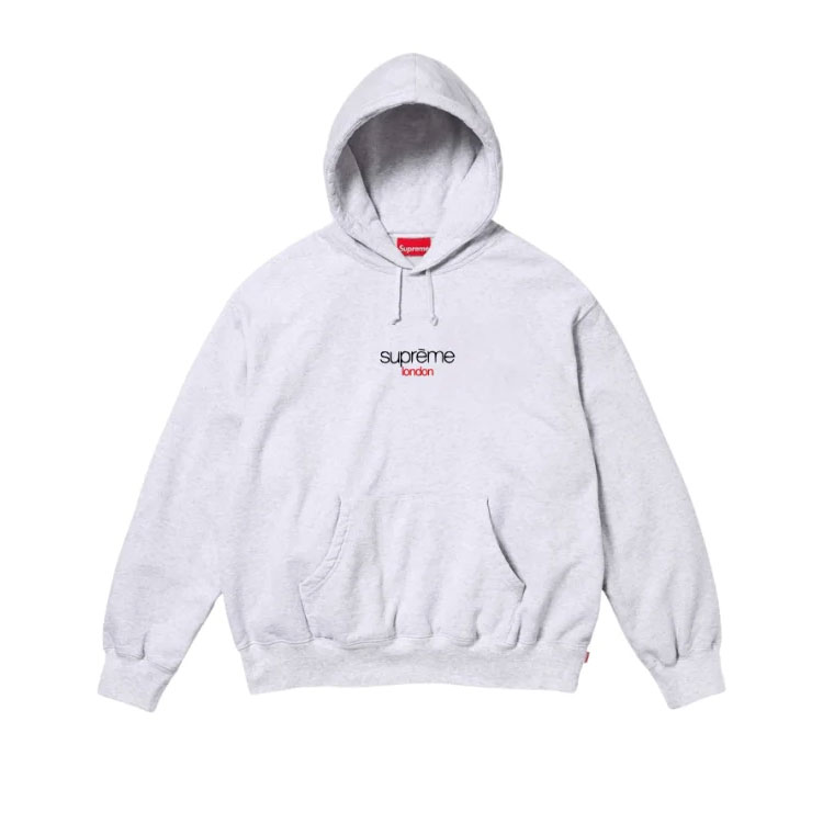 

Унисекс худи с капюшоном Classic Logo Shop Supreme, светло-серый