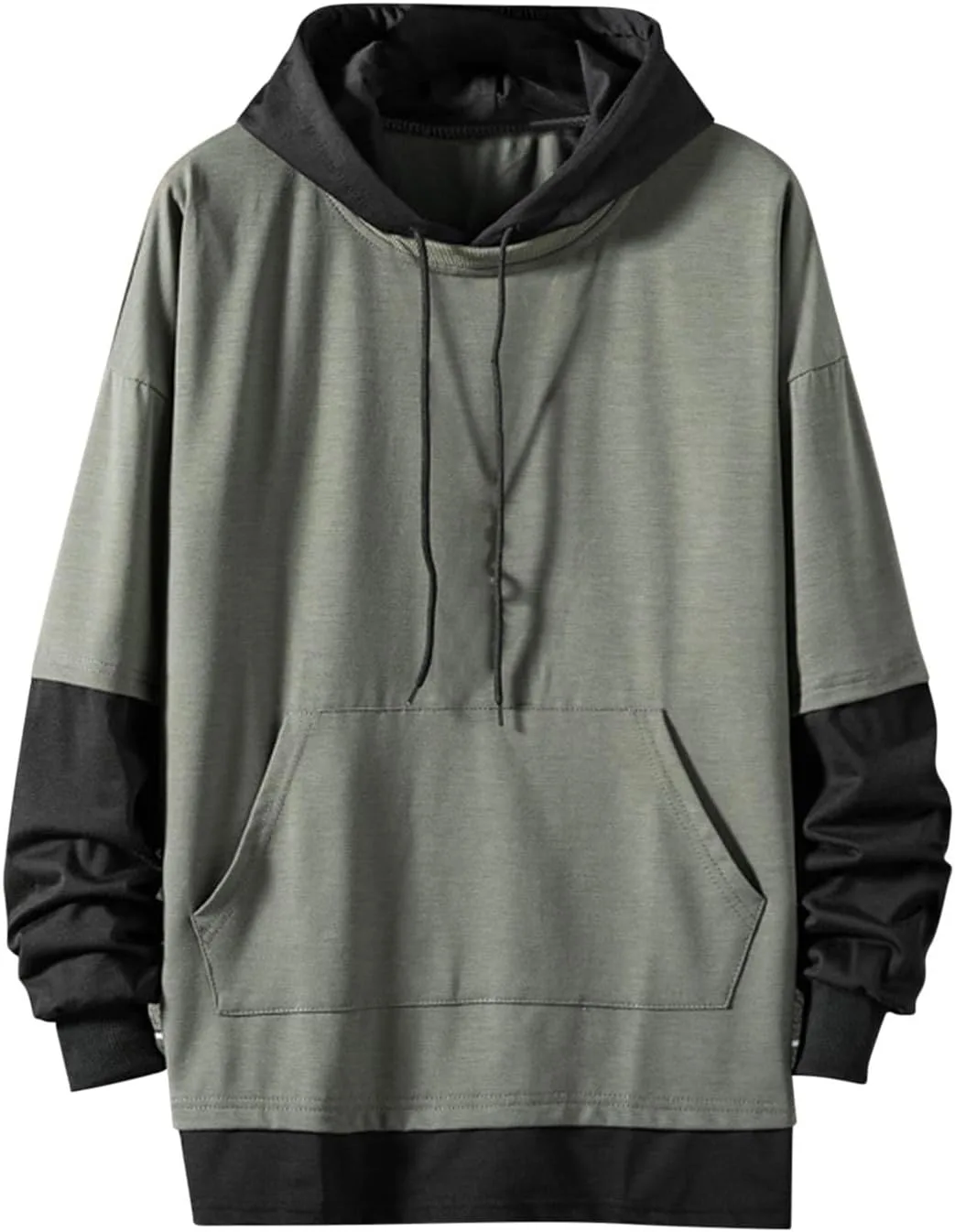 

Мужской свитшот с цветными блоками Oversized с карманом Floleo