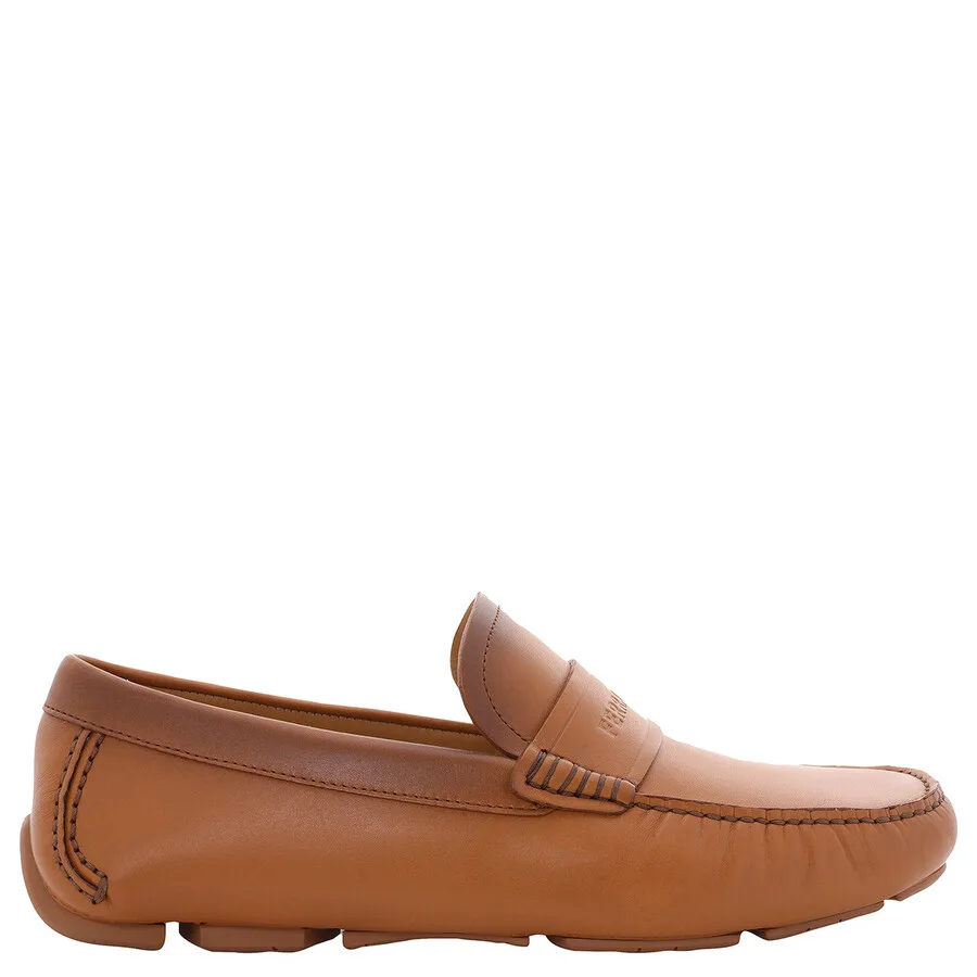 Мужские лоферы Ferragamo Signature Felix, бежевый